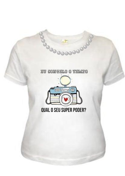 T shirt Fotografo Profissão Super Poder