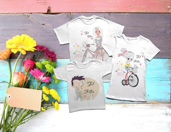tal mãe tal filha kit de camisetas mãe e filha filho