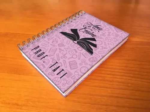 Agenda Personalizada Professora ame e ensine lembrança profe