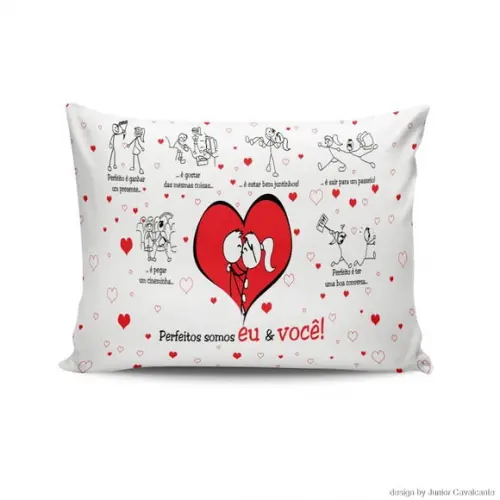 Almofada Amor Casal Namorados Perfeitos Eu e Você