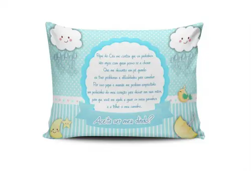 Almofada chuva de amor menino