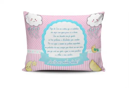 Almofada chuva de amor menino