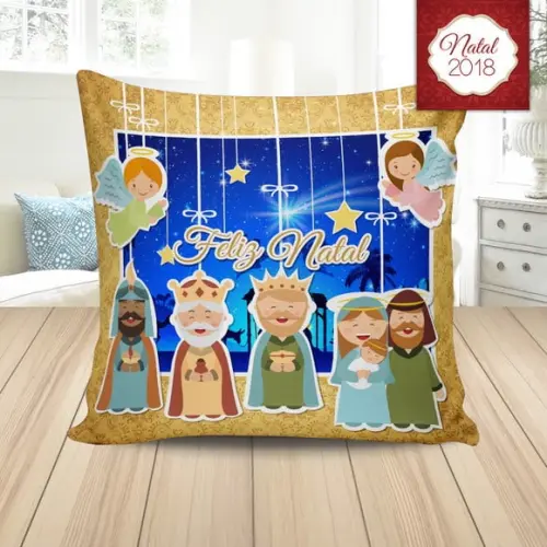 Almofada de natal feliz natal natal cute (fofa)