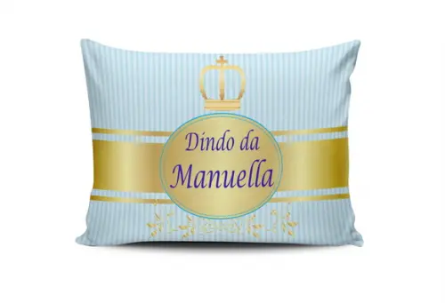 Almofada Dindo e Dinda Batizado 20x30cm