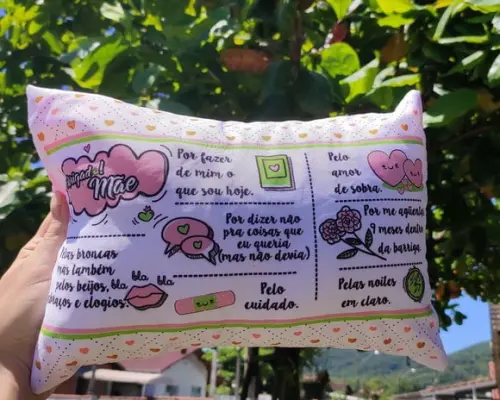 Almofada mãe presente mãe falas da mamãe lembrança mãe