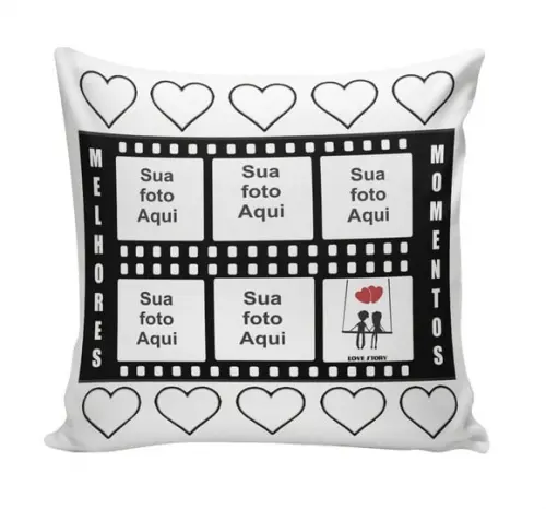 Almofada Momentos Amor c/ Foto 30x30cm