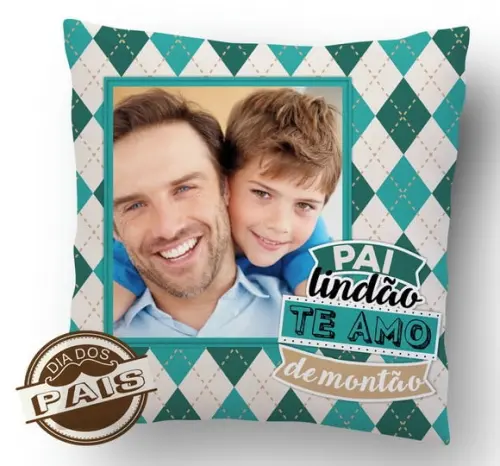Almofada pai lindão dia dos pais papai lembrança 30cm