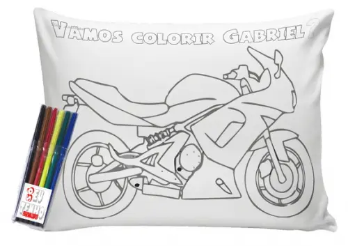 Almofada para colorir Pinte Lave