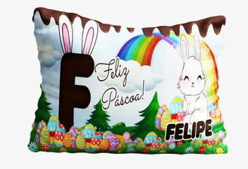 Almofada Páscoa Personalizada com Nome