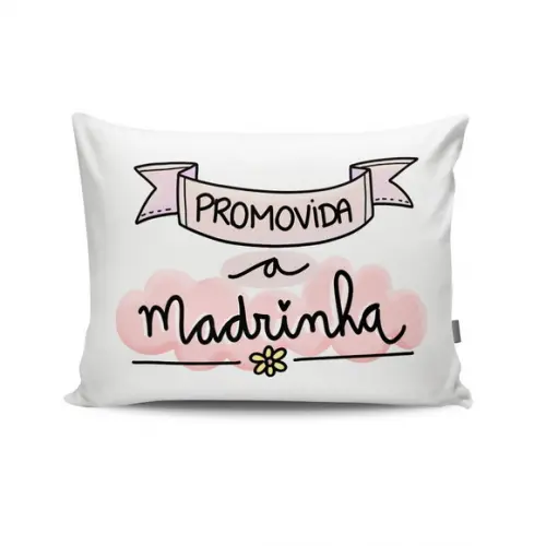 Almofada Promovida a Madrinha Convite Batizado Lembrança
