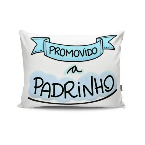 Almofada Promovida a Madrinha Convite Batizado Lembrança