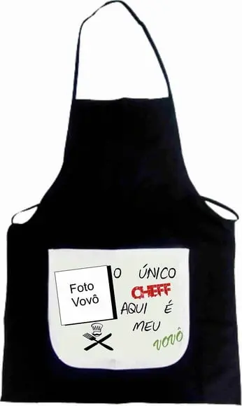Avental Personalizado com Foto Vovô Avô