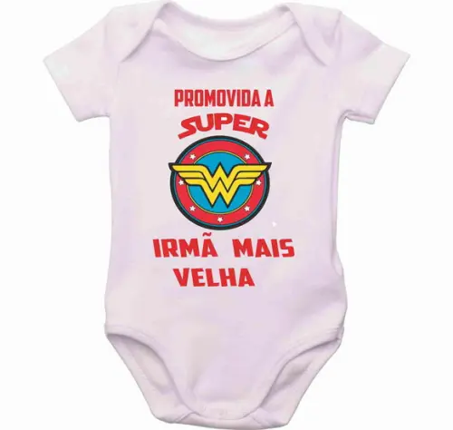 Body Bebê Promovida Irmã Mais Velha super irmã