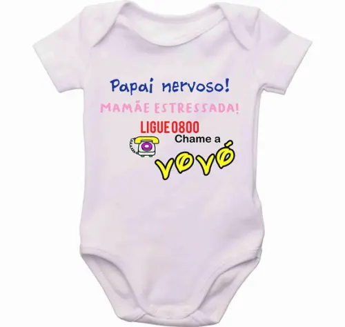 Body bebê roupa bebê chame a vovó