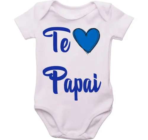 Body Bebê Personalizado Te Amo Papai menino