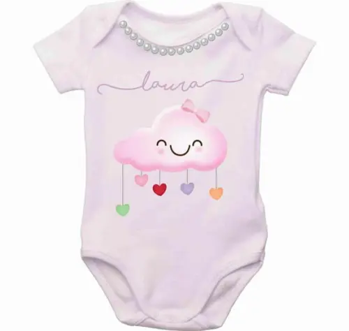 Body Personalizado com nome chuva de amor bori