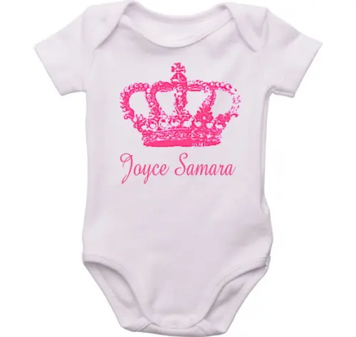 Body Personalizado Coroa Feminino
