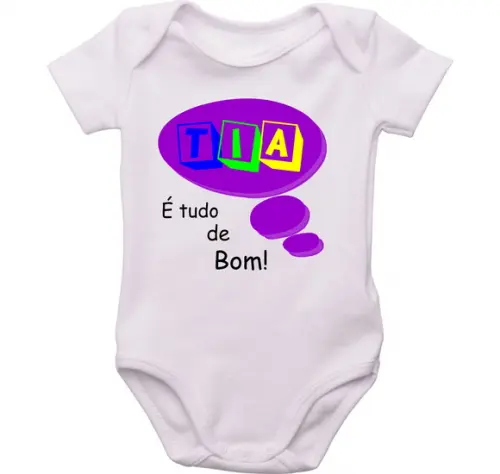 Body Personalizado Tia(o) é tudo de Bom