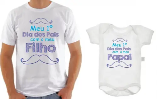 camiseta meu primeiro dia dos pais Tal Pai Tal Filho