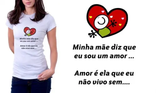 Camiseta Não vivo Sem Mamãe