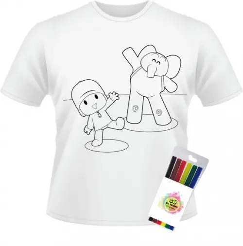 Camiseta para Pintar Pinte Lave Presente Dia das Crianças