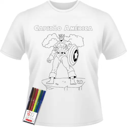 Camiseta Pinte Lave Lembrancinha Dia das Crianças