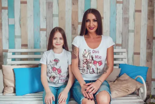 camisetas diva Mãe filha diva