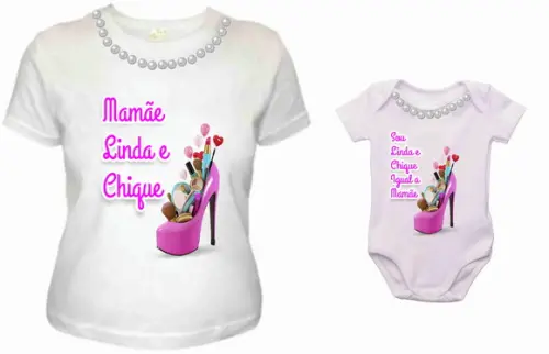 Camisetas tal mãe tal filha Mãe mamãe linda Filha linda