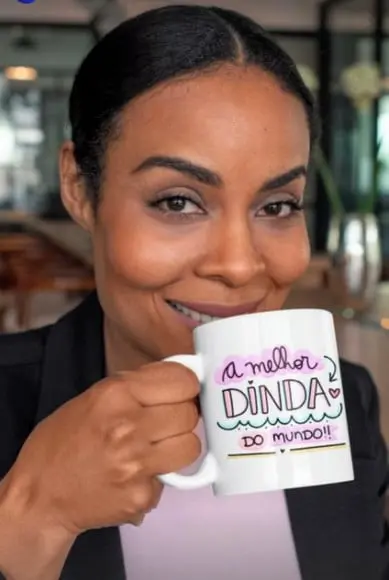 Caneca a melhor dinda do mundo presente madrinha