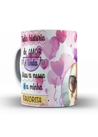 Caneca amor Namorados presente amor personalizada