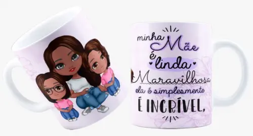 Caneca amor de mãe é Incondicional caneca personalizado