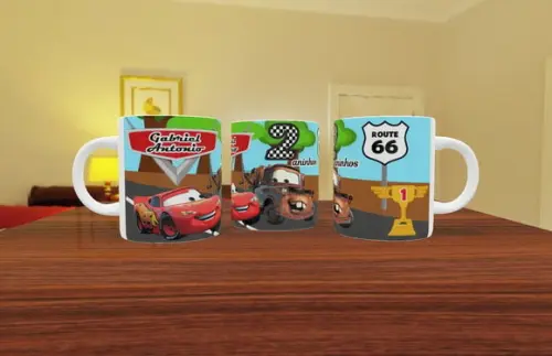 Caneca Aniversário Lembrança Presente Infantil Personagem