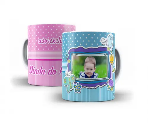 Caneca Batismo convite padrinhos de batismo Foto bebê foto