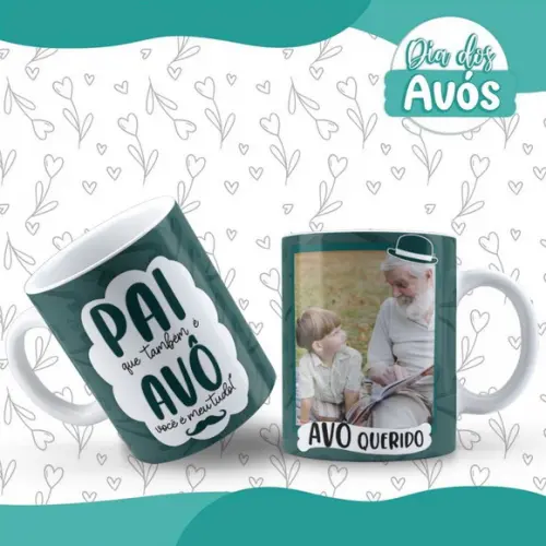 Caneca Avô Querido Pai Que Também É Avô