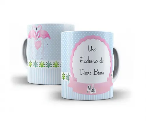 Caneca Batizado lembrança padrinhos batismo personalizada