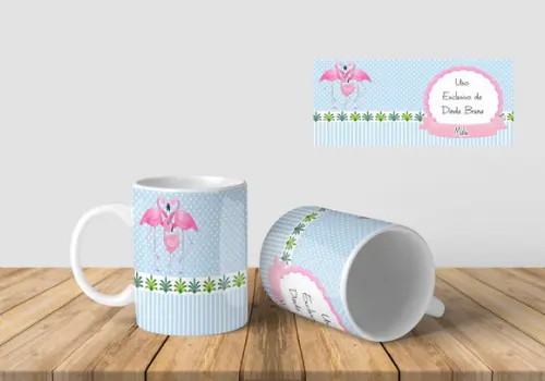 Caneca Batizado lembrança padrinhos batismo personalizada