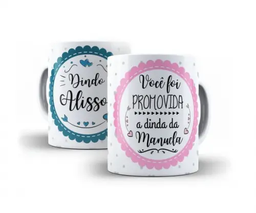Caneca Batizado Padrinhos de Batismo