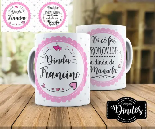Caneca Batizado Padrinhos de Batismo