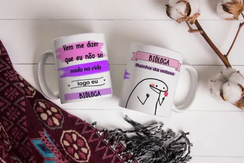 Caneca Bióloga Bióloga Caneca Profissão Bióloga Meme Flork