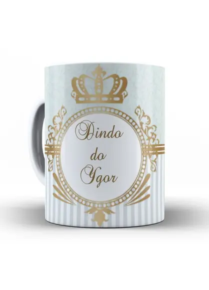 Caneca Batizado Provençal chique Menino Foto
