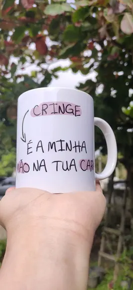 Caneca cringe deboche depois do café eu me expresso
