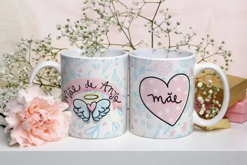 Caneca da mãe lembrança mamãe mãe de anjo presente mãe