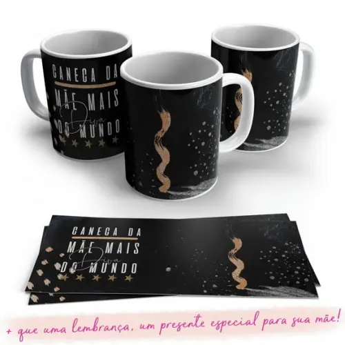 Caneca da Mãe mais linda do mundo presente mãe