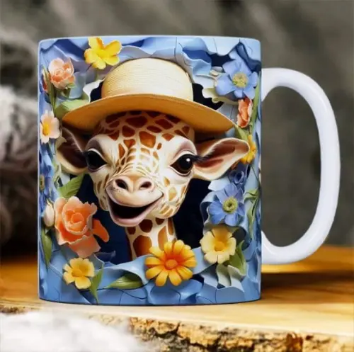 Caneca de Cerâmica Personalizada Estampa 3d Personalizada