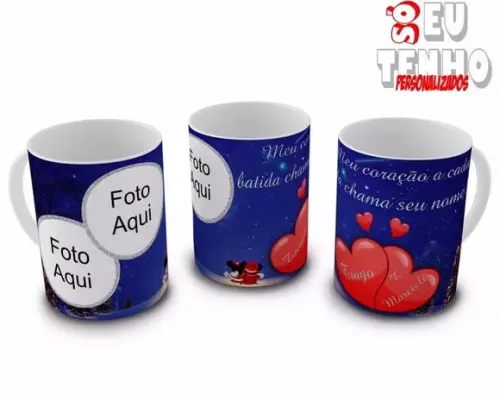 Caneca de Natal Personalizada com foto