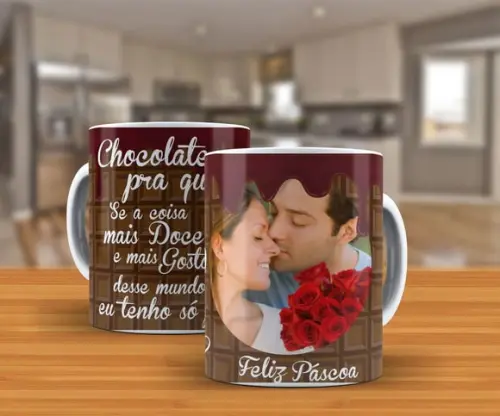 Caneca de Páscoa para o Seu Amor