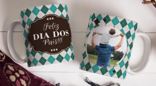 Caneca Dia dos Pais Personalizada Presente Pai Personalizado