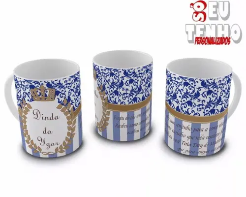 Caneca Dindo E Dinda - Batizado