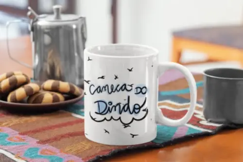 Caneca dindo padrinho presente padrinho