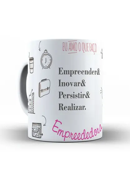 Caneca empreendedora profissão empresária